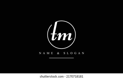 TM, MT, T, M abstract letters logo monogram