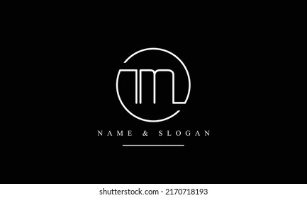 TM, MT, T, M abstract letters logo monogram