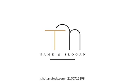 TM, MT, T, M abstract letters logo monogram