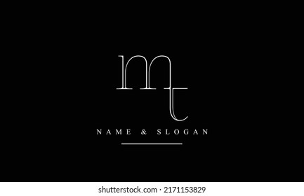 TM, MT, T, M abstract letters logo monogram