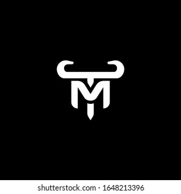 TM T M MT logo letter logotype icon font monogram