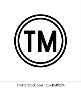 Tm Icon Abbreviation Trade Mark Vector Stock Vector (Royalty Free ...
