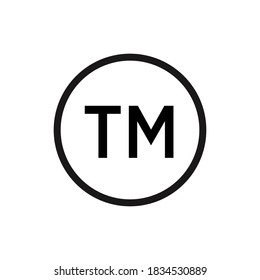 Tm Vector Icon Trademark Symbol Simple Stock Vector (Royalty Free ...