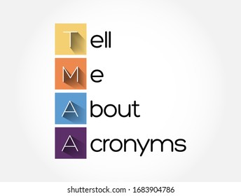 TMAA - Tell Me About Acronyms, acronym concept background