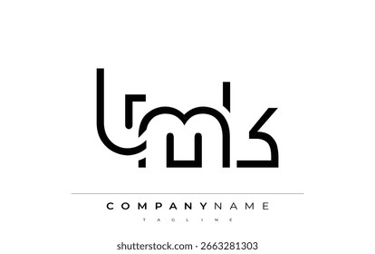 Diseño de logotipo de carta abstracta TMK. Diseño moderno del logotipo del negocio con tipografía Abstractas y estilo contemporáneo