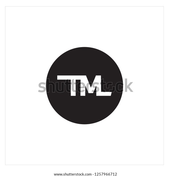 Tml Logo Letter Stock Vector (Royalty Free) 1257966712