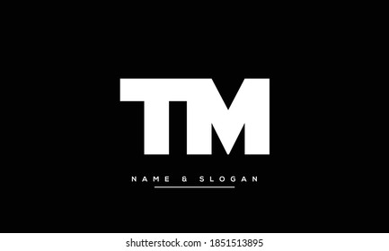 TM,MT ,T ,M  Abstract Letters Logo Monogram