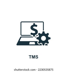 Tms icon. Monochrome simple Talent Development icon for templates, web design and infographics