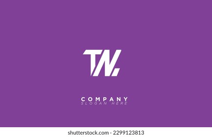 TN Alphabet Buchstaben Initial Monogram Logo NT, T und N