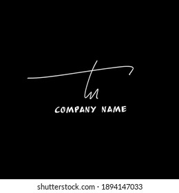 Tn handwritten logo for identity