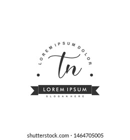 TN Initial beauty monogram logo vector