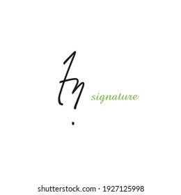tn initial handwriting logo for identity
