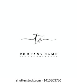 TN Initial luxury handwriting logo vector