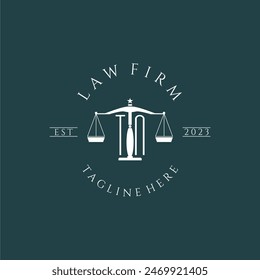 TN initial monogram for lawfirm logo with scale design vector