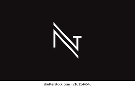 TN letter logo design on luxury background. NT monogram initials letter logo concept.