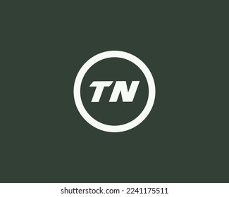 TN logo design vector template