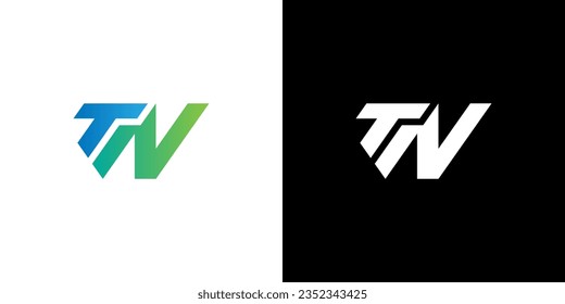 TN-Logo, TN-Monogramm, anfängliches TN-Logo, Letter TN-Logo, Modern, Symbol, Vektorgrafik