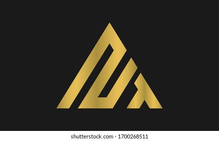 TN, NT Letter Logo Design with Creative Modern Trendy Typography and triangle logo.