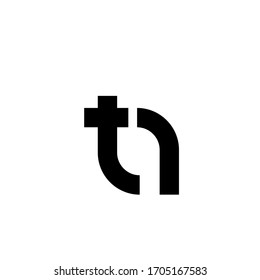 tn nt minimal logo icon desig vector