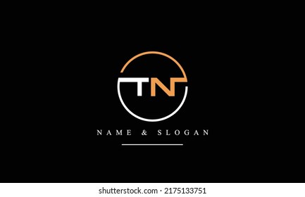 TN, NT, T, N abstract letters logo monogram