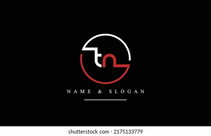 TN, NT, T, N abstract letters logo monogram