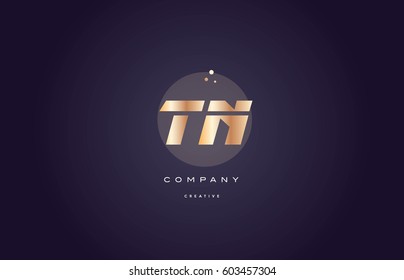 tn t n  gold yellow golden metal metallic bold luxury product modern creative gradient alphabet company logo design vector icon template