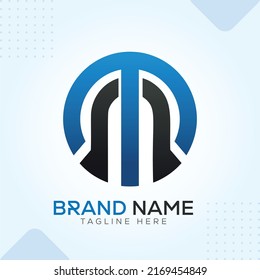 plantilla vectorial de diseño de logotipo creativo premium moderna de tn o tno
