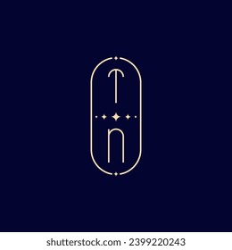 TN wedding lie monogram with high quality professional design that will print well across any print media