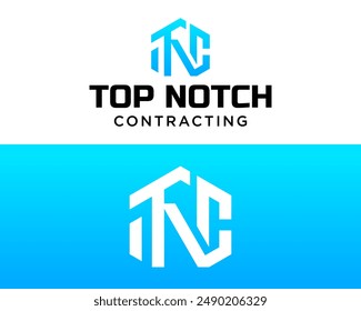 TNC letters monogram bold industrial company logo design.

