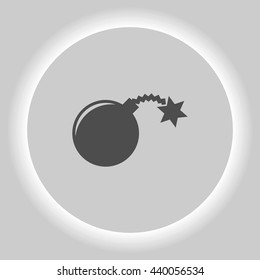TNT bomb flat icon stock vector illustration