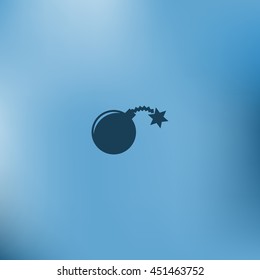 TNT bomb flat icon stock vector illustration