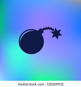 TNT bomb flat icon stock vector illustration