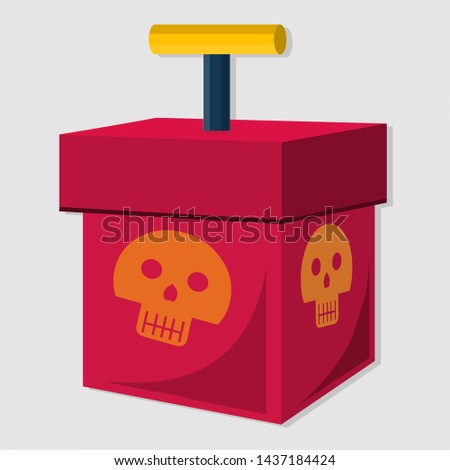 tnt detonator box isolated vector illustration 