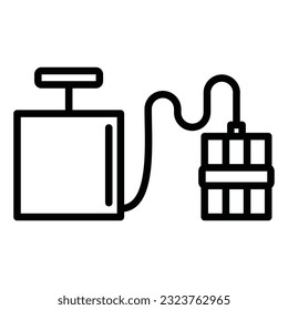 tnt-explosive Symbol auf transparentem Hintergrund