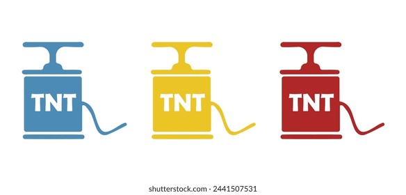TNT icon on a white background, vector illustration
