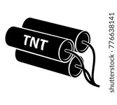Tnt icon. Simple illustration of tnt vector icon for web