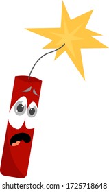 TNT, ilustración, vector sobre fondo blanco