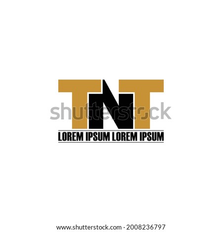 TNT letter monogram logo design vector