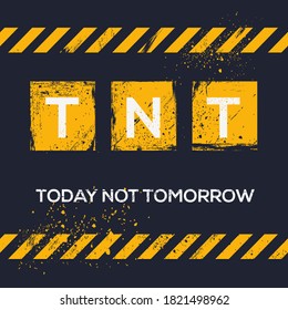 TNT Mittelwert (heute nicht morgen), Vektorgrafik.
