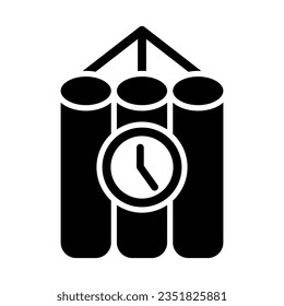 Icono De Glifo Vector De Tnt Para Uso Personal Y Comercial.

