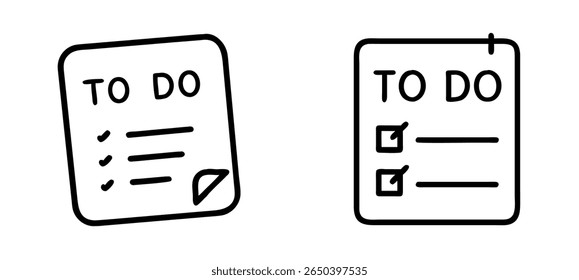  "To Do" lists with different progress statuses