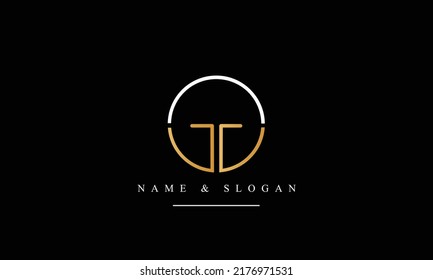 TO, OT, T, O abstract letters logo monogram