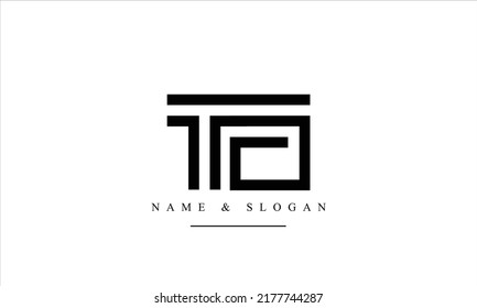 TO, OT, T, O abstract letters logo monogram