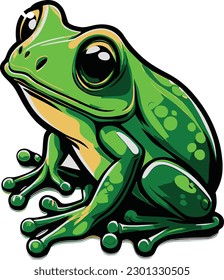 A Toad Cute vector, cartoon, animal, vector, illustration