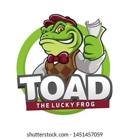 Toad Frog Mascot Characters Set