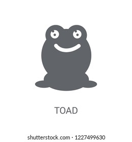 toad icon. Trendy toad logo concept on white background from Fairy Tale collection. Suitable for use on web apps, mobile apps and print media.