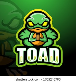 Toad mascot esport logo design