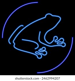 toad neon sign, modern glowing banner design, colorful modern design trend on black background. Vector illustration.