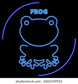 toad neon sign, modern glowing banner design, colorful modern design trend on black background. Vector illustration.