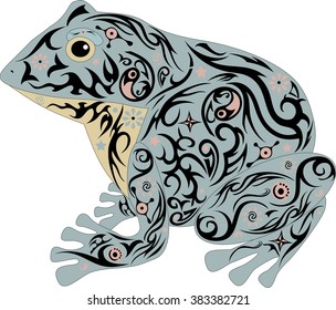 Toad with a pattern